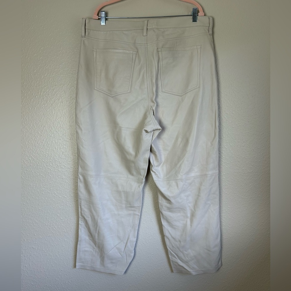 Banana Republic genuine leather mid rise skinny pants - Picture 3 of 10